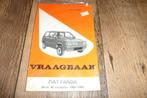 Vraagbaak Fiat Panda, Ophalen of Verzenden