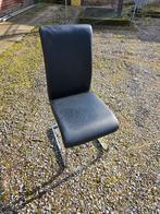 2 chaise confortable en faux cuir noir, Maison & Meubles, Chaises, Noir, Enlèvement, Utilisé, Cuir