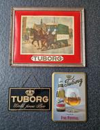 3 bordjes Tuborg, Verzamelen, Ophalen of Verzenden, Zo goed als nieuw