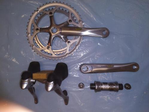Retro mini-groep Shimano 105 type 5500, Fietsen en Brommers, Fietsonderdelen, Gebruikt, Racefiets, Overige typen, Ophalen of Verzenden