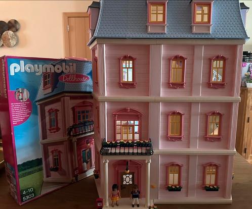 Playmobil herenhuis (5303) met vele extra’s, Kinderen en Baby's, Speelgoed | Playmobil, Zo goed als nieuw, Ophalen