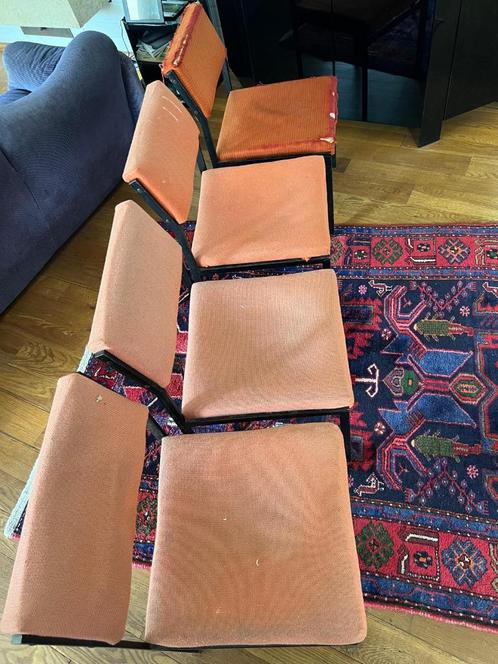 Set Vintage Pastoe stoelen door Cees Braakman, Huis en Inrichting, Stoelen, Gebruikt, Vijf, Zes of meer stoelen, Kunststof, Metaal