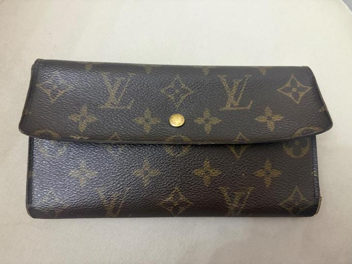 Portemonnees voor dames, Handtassen en Accessoires, Portemonnees, Zo goed als nieuw, Overige merken, Bruin, Leder, Met knipsluiting