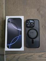 Iphone 16 Pro - 128GB - Zwart Titanium - (enkele dagen oud), Ophalen, Zo goed als nieuw, Zwart