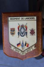Crest schildje 1 Lanciers Leopard Düren BSD FBA ABL, Verzamelen, Militaria | Algemeen, Embleem of Badge, Landmacht, Verzenden