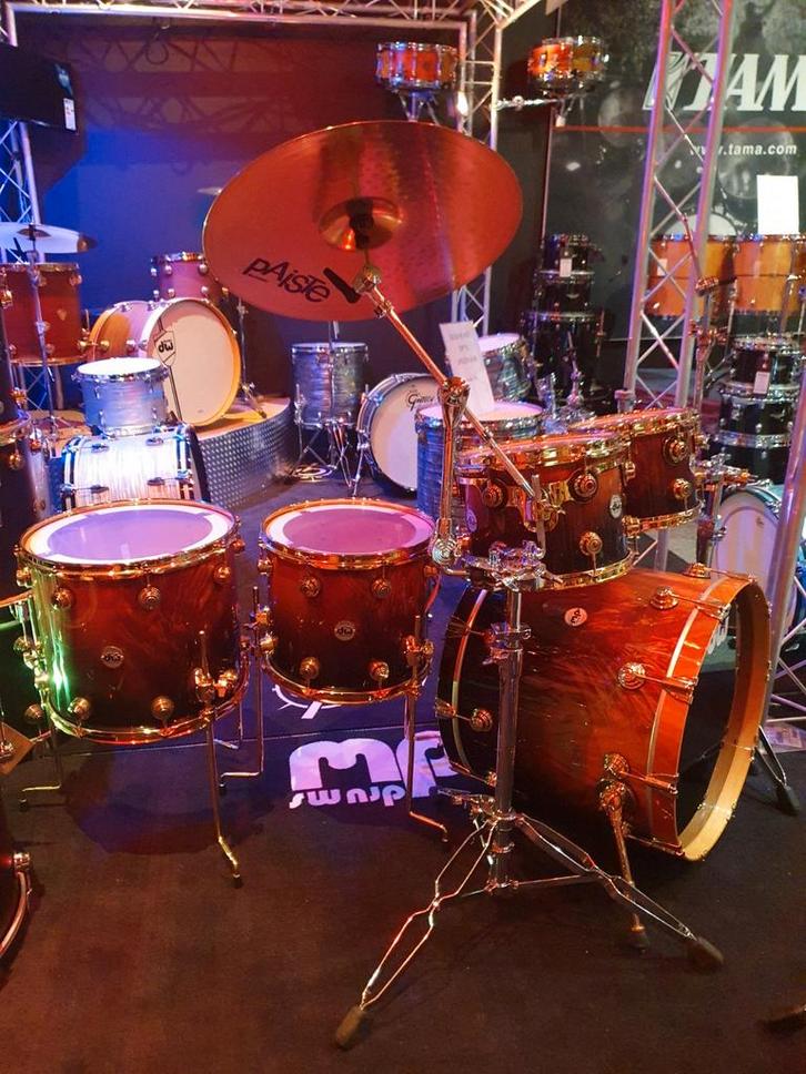 DW Exotic met Golden Hardware Shellset: Black Friday Prijs!, Muziek en Instrumenten, Drumstellen en Slagwerk, Nieuw, Ophalen of Verzenden