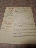 Facture Stella Artois +- 1930, Envoi, Utilisé, Autres types, Stella Artois