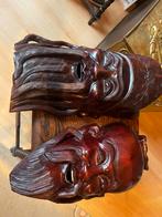 Houten maskers, Huis en Inrichting, Ophalen, Gebruikt