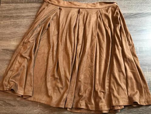 Korte retro rok, Kleding | Dames, Rokken, Zo goed als nieuw, Maat 46/48 (XL) of groter, Beige, Boven de knie, Ophalen of Verzenden