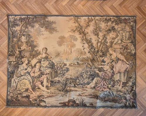 Gobelin 17 de eeuws tafereel: 1 x 1,43 meter, Antiek en Kunst, Antiek | Tapijten, Tafelkleden en Textiel, Ophalen