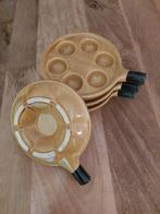 4 vintage ovenpannen escargots, Huis en Inrichting, Keuken | Potten en Pannen, Ophalen of Verzenden, Zo goed als nieuw, Overige materialen