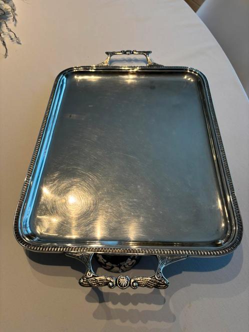 Fraai verzilverd zwaar dienblad Wiskemann, Antiek en Kunst, Antiek | Zilver en Goud, Ophalen of Verzenden