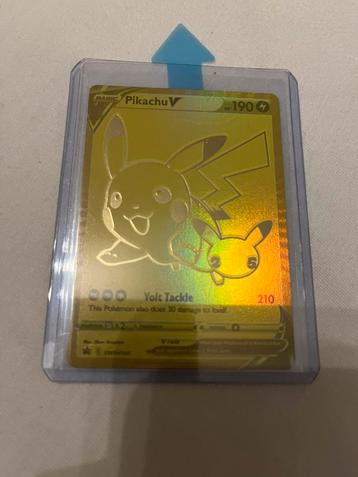 Gold pikachu beschikbaar voor biedingen
