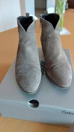 Enkellaarsjes - Grijs suede - maat 39 - Gabor, Kleding | Dames, Lage of Enkellaarzen, Gabor, Ophalen of Verzenden, Grijs