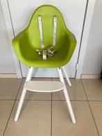 CHILDWOOD eetstoel lime met tafelblad en verstelbare poten., Comme neuf, Plateau amovible, Enlèvement, Chaise évolutive