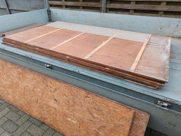 Multiplex platen houten plaat osb hout tuinhuis wand zolder 