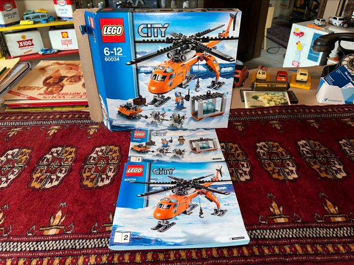 Lego coty artic helikopterkraan 60034, Kinderen en Baby's, Speelgoed | Duplo en Lego, Zo goed als nieuw, Lego, Ophalen