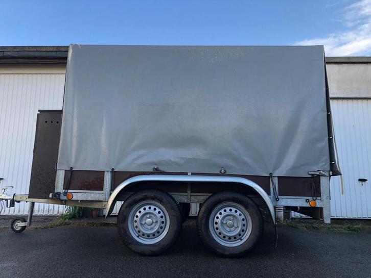 aanhangwagen dubbelas, Auto diversen, Aanhangers en Bagagewagens, Ophalen