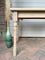 Table à manger rustique, table en bois rustique, table de cu, Comme neuf, 100 à 150 cm, Chêne, Rectangulaire