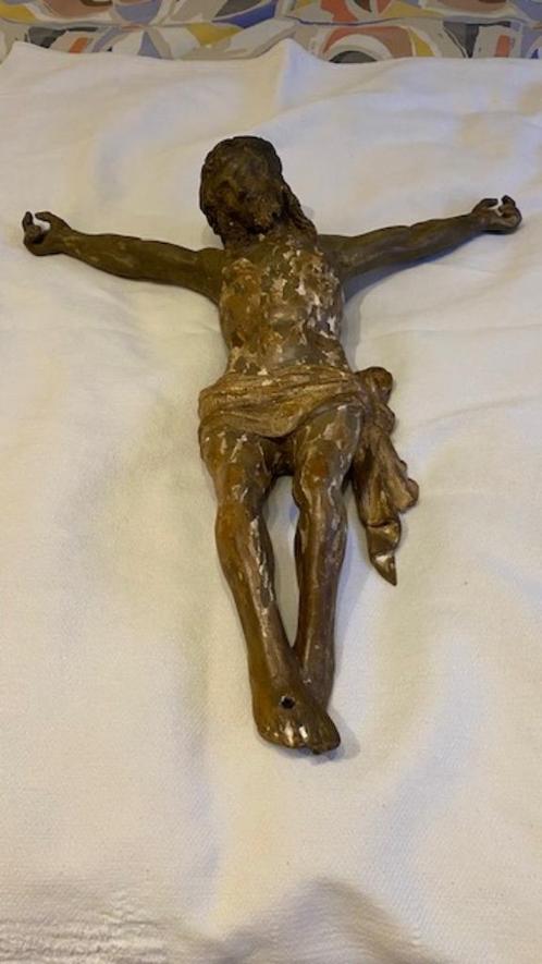 Rare! Christ en bois Baroque (17e S) or. Espagne Certificat, Antiquités & Art, Antiquités | Objets religieux, Enlèvement