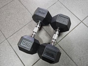 Hexa Dumbbells 2x 15 kg beschikbaar voor biedingen