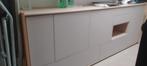 Dressoir, 25 tot 50 cm, 200 cm of meer, Cashmere/eikenhout, Eikenhout