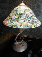 Lampe de table verre céramique fer forgé artisanat provençal, Maison & Meubles, Lampes | Lampes de table, Comme neuf, Métal, Enlèvement