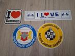 Lot stickers thema sport : Dammen bordspel I love dammen, Verzamelen, Ophalen of Verzenden, Zo goed als nieuw, Sport