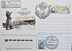FIRST DAY COVER- THEMA ANTARCTICA-POOLEXPEDITIE-RUSLAND, Postzegels en Munten, Ophalen of Verzenden, Gestempeld, Dier of Natuur