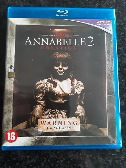 Annabelle 2 blu ray NL FR, Cd's en Dvd's, Blu-ray, Zo goed als nieuw, Horror, Ophalen of Verzenden