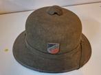 Ww2 Duitse Afrikacorps  helm met 2 decals, Verzamelen, Ophalen of Verzenden