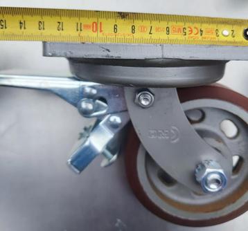 4 extreem zware last zwenkwielen geremd Vulkoprin +1000kg beschikbaar voor biedingen