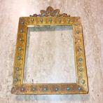 Exceptionnel petit cadre en laiton bronzé émaillé 19ieme, Antiquités & Art, Enlèvement ou Envoi