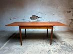 Vintage verlengbare eettafel uit de jaren ’60, Ophalen, Gebruikt, 50 tot 100 cm, Vijf personen of meer