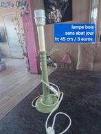 Houten lamp zonder lampenkap, hoogte 45 cm, Ophalen of Verzenden, Gebruikt, Hout