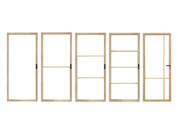 Eiken deur met glas | Binnendeur Varik | Op voorraad beschikbaar voor biedingen
