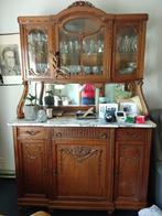 2 art deco buffetkasten met marmeren blad, Antiek en Kunst, Antiek | Meubels | Kasten, Ophalen