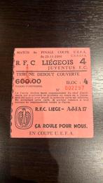Ticket RFC Liégeois Juventus 1988, Affiche, Image ou Autocollant, Utilisé
