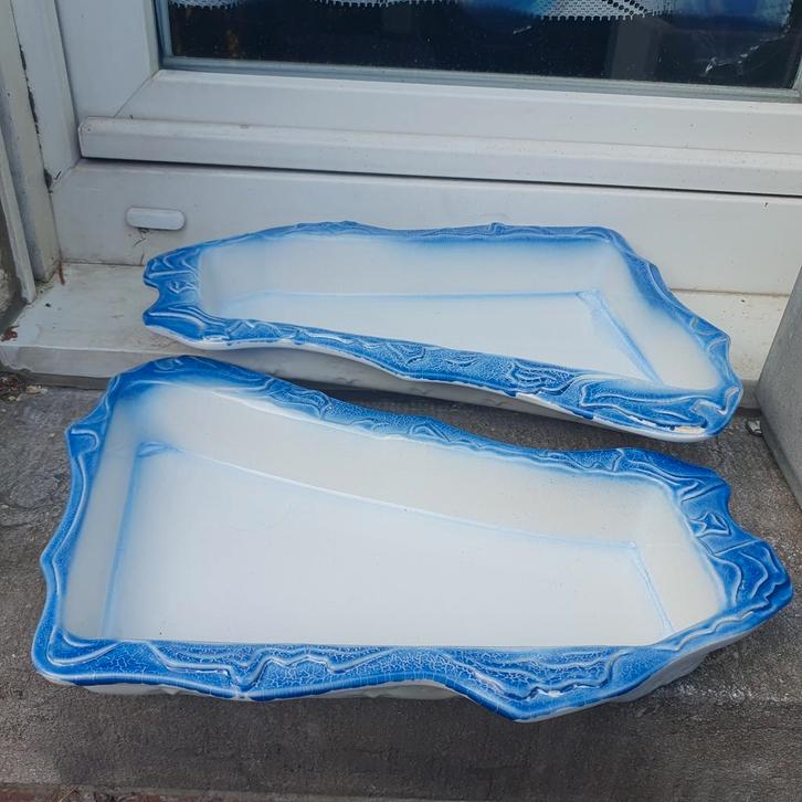 BCI Bretagne, 1970, kobaltblauwe schaal met Fleur de lys, Antiek en Kunst, Antiek | Keramiek en Aardewerk, Ophalen of Verzenden