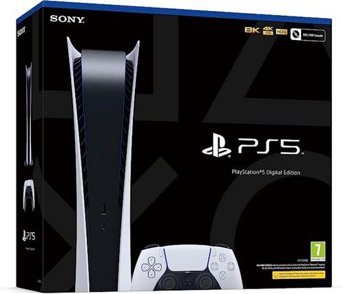 Playstation 5 Digital Edition 825 Gb, Consoles de jeu & Jeux vidéo, Consoles de jeu | Sony PlayStation 5, Neuf, Playstation 5