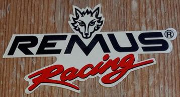 Vintage sticker Remus Racing uitlaten retro autocollant