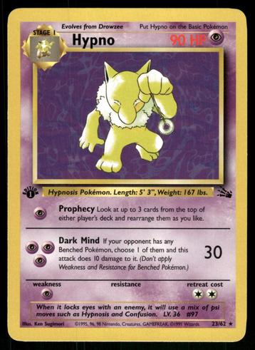 Hypno 23/62 - Fossil (1st edition) (NM) beschikbaar voor biedingen