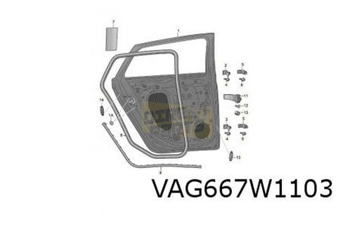 Skoda Kamiq (9/19-1/24) Achterportier Links Origineel! 65883, Auto-onderdelen, Carrosserie, Deur, Skoda, Achter, Rechts, Nieuw