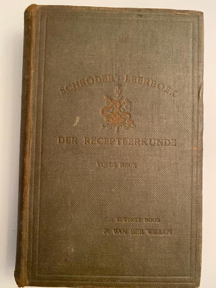 Schröder' Leerboek der Recepteerkunde 1920, Antiek en Kunst, Antiek | Boeken en Manuscripten, Ophalen of Verzenden