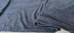 Donker blauw geribbeld fluweel gordijn. 1m40/2m96 lengte., Ophalen, Zo goed als nieuw, Blauw