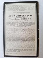 Oorlogslachtsoffer Adiel Vermeersch .1916, Enlèvement ou Envoi