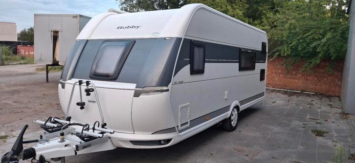 Hobby 540 Kmfe (stapelbed) + VOORTENT +LUIFEL + MOVER, Caravans en Kamperen, Caravans, Particulier, tot en met 6, Hobby, Stapelbed