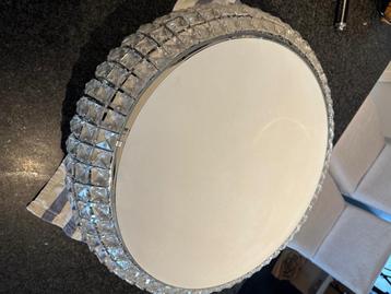 Superbe plafonnier au look cristallin, Enlèvement, Utilisé, Métal, Klassiek modern