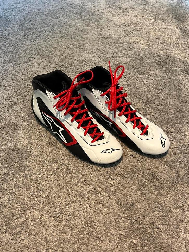 Alpinestar Kartschoenen + gratis sokken, Sport en Fitness, Karting, Zo goed als nieuw, Kleding of Schoenen, Ophalen
