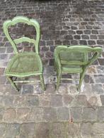 Vintage Rotan stoelen, Twee, Zo goed als nieuw, Hout, Rotan
